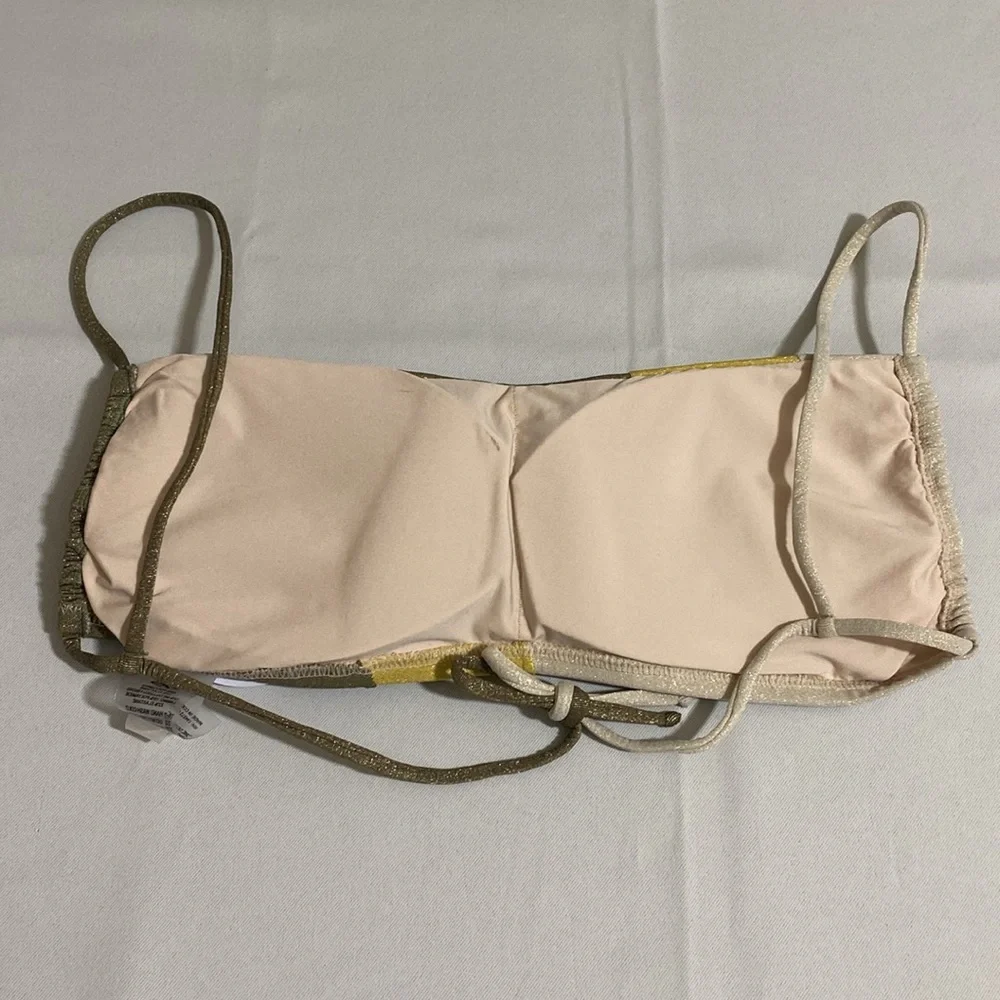 PILYQ Haven Luna Wave Top & Haven Tie Full Bottom Bikini Set Women's Size L - Picture 3 of 12